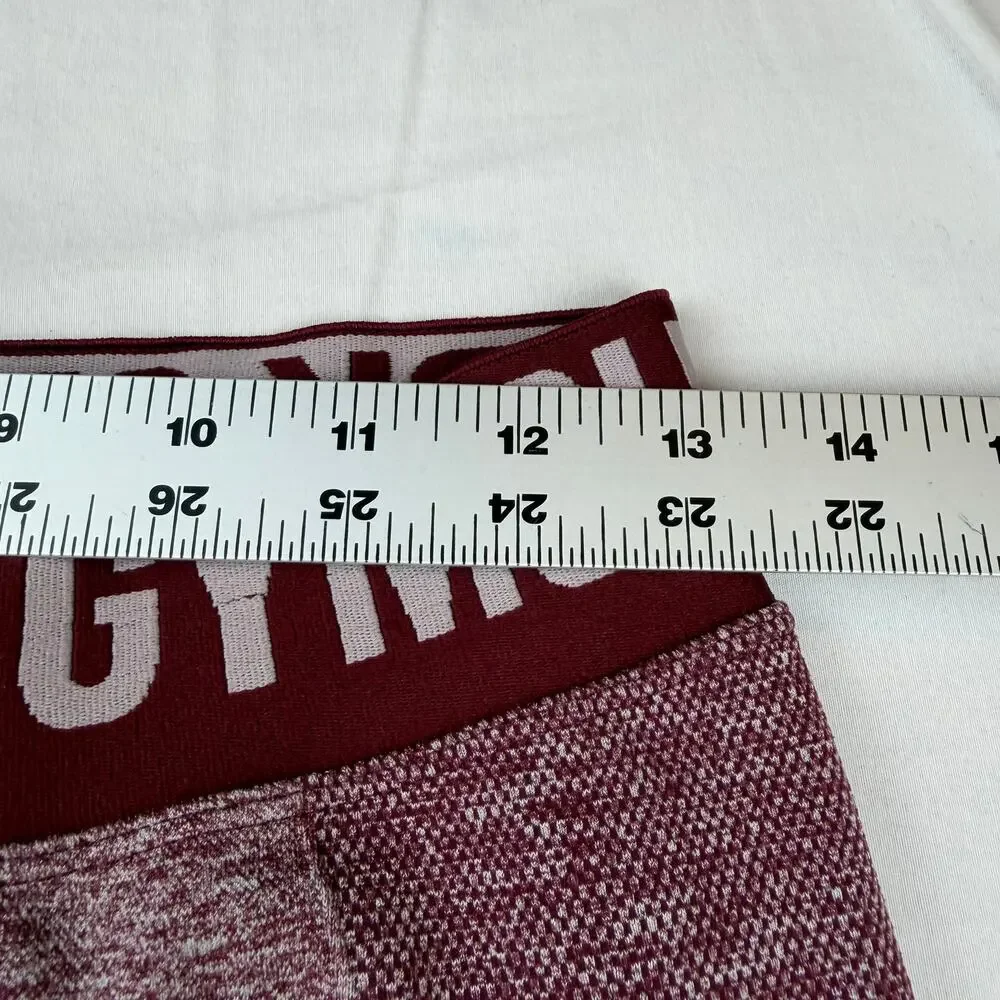 Gymshark Flex Shorts Burgundy Maroon Size M